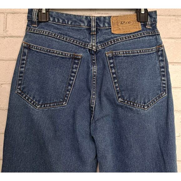 RIO Jeans Junior's Size 11 Blue Denim High Rise Tapered Leg Cotton 90s Y2K - Picture 4 of 6